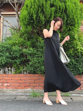 「コルクヒール」｜Rina Chishimaさん（レディース・157cm）の夏コーディネート