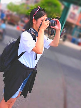 「BURTON（バートン）のアイテム（バックパック/リュック）」を使った、Aiさん（レディース・162cm）の秋コーディネート