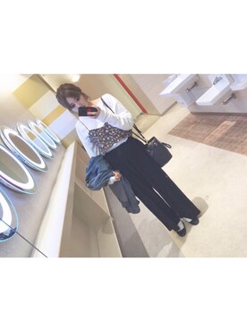 「スプリングSENSEOFPLACE」｜「アイテム（デニムジャケット）」を使った、Mooさん（レディース・164cm）の冬コーディネート