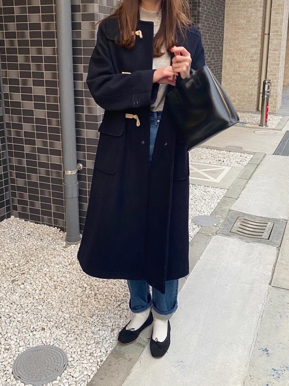 BEAMS BOY ビームスボーイ メルトン ロング ダッフルコート ロング