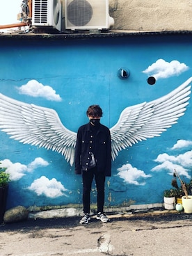 「AMBUSH（アンブッシュ）のアイテム（デニムジャケット）」を使った、마사키(まさき)さん（メンズ・173cm）の冬コーディネート