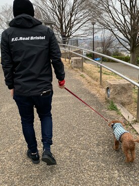 「F.C.Real Bristol（エフシーレアルブリストル）のアイテム（ナイロンジャケット）」を使った、ground65さん（メンズ・166cm）の春コーディネート