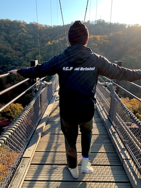 「F.C.Real Bristol（エフシーレアルブリストル）のアイテム（その他アウター）」を使った、ground65さん（メンズ・166cm）の冬コーディネート