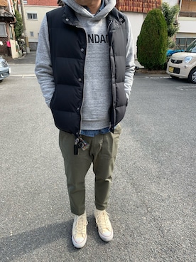 SOPHNET.のダウンベストを使った人気ファッションコーディネート - WEAR