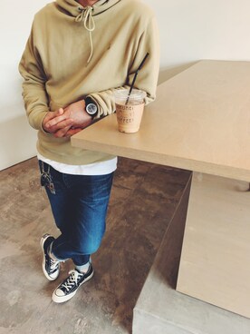 「the POOL aoyama（ザプールアオヤマ）のアイテム」を使った、ground65さん（メンズ・166cm）の春コーディネート