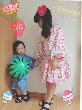 「お祭りコーデ」｜「アイテム（その他）」を使った、☆FAIRY☆さん（レディース・155cm）の夏コーディネート