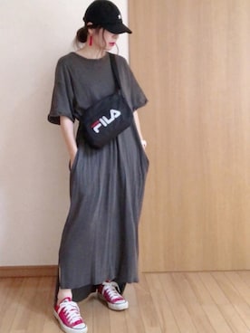「赤コンバース」｜「アイテム（その他）」を使った、☆FAIRY☆さん（レディース・155cm）の夏コーディネート