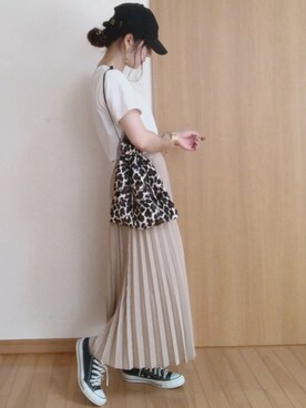 「AMERICAN HOLIC（アメリカンホリック）のプリーツロングスカート（スカート）」を使った、☆FAIRY☆さん（レディース・155cm）の秋コーディネート