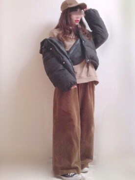 「CONVERSE（コンバース）のconverse（コンバース） ALL STAR OX（オールスターOX）（スニーカー）」を使った、☆FAIRY☆さん（レディース・155cm）の冬コーディネート