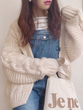 「NANING9（ナンニング）のアイテム」を使った、☆FAIRY☆さん（レディース・155cm）の春コーディネート