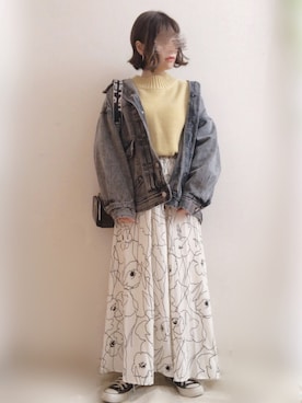 「CONVERSE（コンバース）のconverse（コンバース） ALL STAR OX（オールスターOX）（スニーカー）」を使った、☆FAIRY☆さん（レディース・155cm）の冬コーディネート