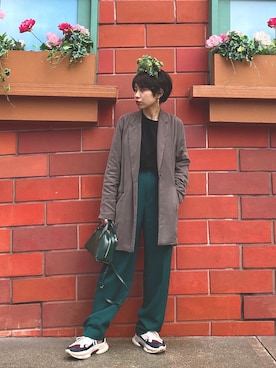 「Steven Alan（スティーブンアラン）のアイテム（ジャケット/アウター）」を使った、tomiさん（レディース・160cm）の春コーディネート