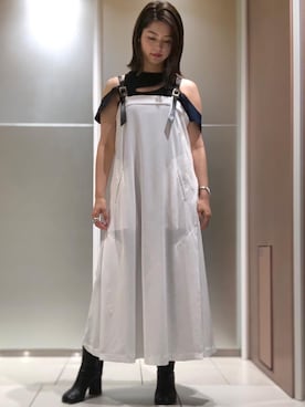 「TOGA PULLA（トーガ　プルラ）のアイテム（ワンピース/ドレス）」を使った、_e_r_i____._さん（レディース・163cm）の夏コーディネート