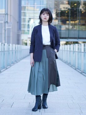 SACAI / ドッキングラップスカートを使った人気ファッション