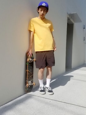「スケートボード」｜ryutaさん（メンズ・173cm）の夏コーディネート