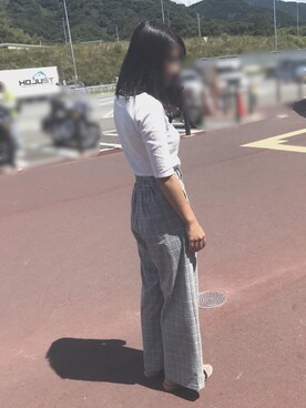 「one way（ワンウェイ）のアイテム（シューズ）」を使った、meiさん（レディース・160cm）の夏コーディネート
