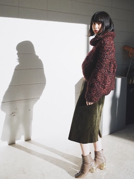 「Martin Margiela」｜「アイテム（ブーツ）」を使った、eriさん（レディース・161cm）の冬コーディネート
