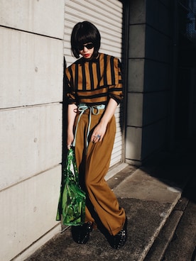 「DEPT（デプト）のアイテム（バッグ）」を使った、eriさん（レディース・161cm）の夏コーディネート