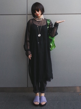 「DEPT（デプト）のアイテム（バッグ）」を使った、eriさん（レディース・161cm）の夏コーディネート