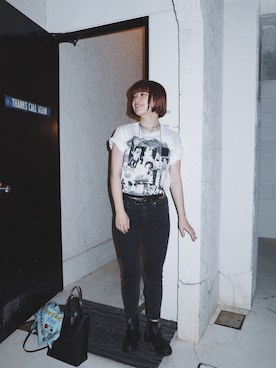 「EDITION（エディション）のACNE STUDIOS SKIN 5 USED スキニーパンツ（デニムパンツ）」を使った、eriさん（レディース・161cm）の夏コーディネート