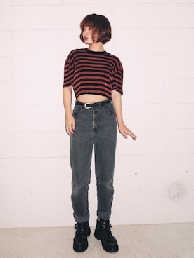 「アイテム（Tシャツ/カットソー）」を使った、eriさん（レディース・161cm・30代）の夏コーディネート