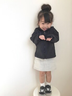 「wearhalloween2017」｜「アイテム（マウンテンパーカー）」を使った、こはるさん（キッズ・90cm）の秋コーディネート
