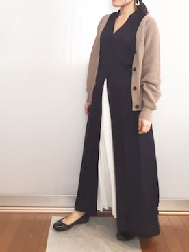 「Ameri（アメリ）のアイテム（イヤリング）」を使った、Mioさん（レディース・151cm）の春コーディネート