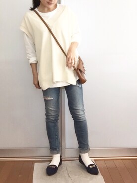 「IMAGE COLLECTION（イマージュコレクション）のアイテム」を使った、Mioさん（レディース・151cm）の春コーディネート