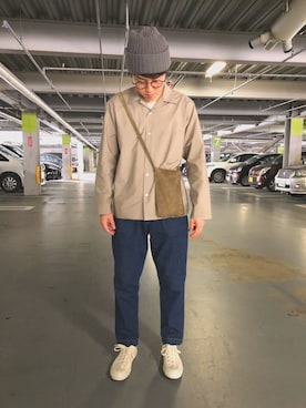 「AURALEE」｜はまちさん（メンズ・165cm）の春コーディネート