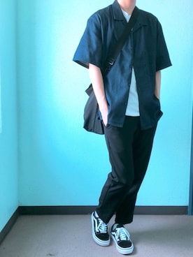 田中太郎さん（メンズ・173cm）の夏コーディネート