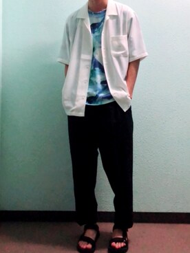 田中太郎さん（メンズ・173cm）の夏コーディネート