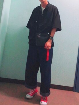 田中太郎さん（メンズ・173cm）の夏コーディネート