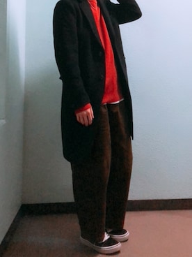 田中太郎さん（メンズ・173cm）の冬コーディネート