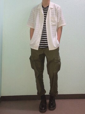 田中太郎さん（メンズ・173cm）の夏コーディネート