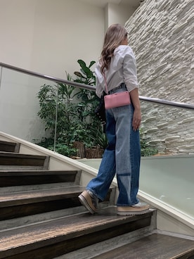 「19ss」｜「アイテム（財布/小物）」を使った、山ちゃんさん（レディース・157cm）の冬コーディネート