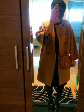 「アラフォーコーデ」｜「アイテム（その他アウター）」を使った、askさん（レディース・160cm）の冬コーディネート
