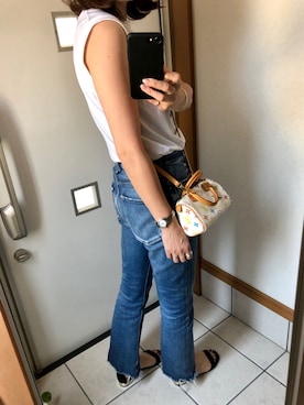 「BIOTOP（ビオトープ）のアイテム」を使った、sato*さん（レディース・155cm）の夏コーディネート