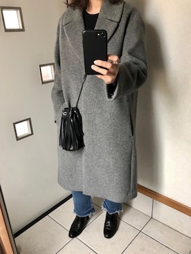 「JOURNAL STANDARD relume（ジャーナルスタンダード　レリューム）のアイテム（チェスターコート）」を使った、sato*さん（レディース・155cm）の秋コーディネート