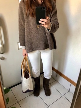 「KOOS（コース）のアイテム」を使った、sato*さん（レディース・155cm）の秋コーディネート