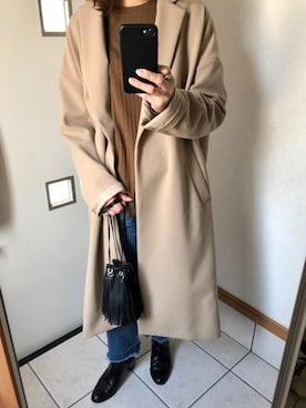 「カットオフ」｜「アイテム（ブーツ）」を使った、sato*さん（レディース・155cm）の冬コーディネート