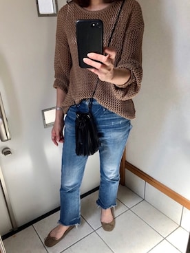 「hobo(ホーボー)のアイテム」を使った、sato*さん(レディース・155cm)の春コーディネート