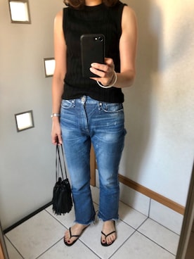 「hobo(ホーボー)のアイテム」を使った、sato*さん(レディース・155cm)の夏コーディネート