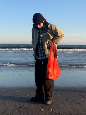 「SHIPS（シップス）のアイテム（エコバッグ/サブバッグ）」を使った、Kaito Kurobeさん（メンズ・170cm）の春コーディネート