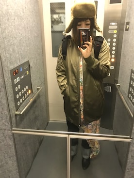 「BlueTrick（ブルートリック）のアイテム」を使った、58こやさん（レディース・165cm）の春コーディネート