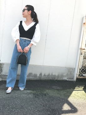 「House_Commune（ハウスコミューン）のアイテム」を使った、kana.nさん（レディース・155cm）の春コーディネート