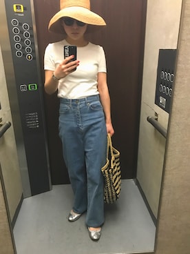 「House_Commune（ハウスコミューン）のアイテム」を使った、kana.nさん（レディース・155cm）の夏コーディネート