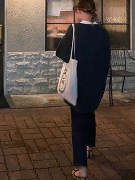 「CANAL JEAN（キャナルジーン）のアイテム（バレエシューズ）」を使った、mさん（レディース・155cm）の冬コーディネート