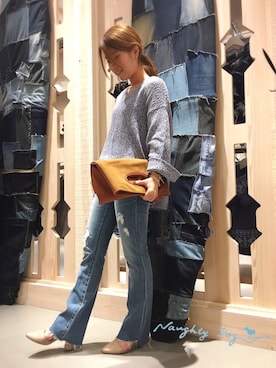 「ノーティードッグ」｜「アイテム（バッグ）」を使った、ayumi nishikawaさん（レディース・157cm）の秋コーディネート