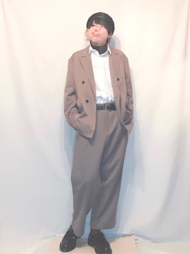 「remer（リメール）のアイテム（イヤーカフ）」を使った、kzt【相互フォロー】さん（メンズ・170cm）の冬コーディネート