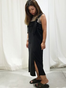 「relume」｜JOURNAL STANDARD relume自由が丘店レディーススタッフさん（レディース・148cm）の夏コーディネート